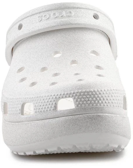 Moterų platforminiai klumpės Crocs Classic Platform Glitter Clog W 207241-0WV Chalk