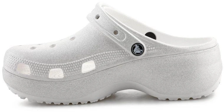 Moterų platforminiai klumpės Crocs Classic Platform Glitter Clog W 207241-0WV Chalk