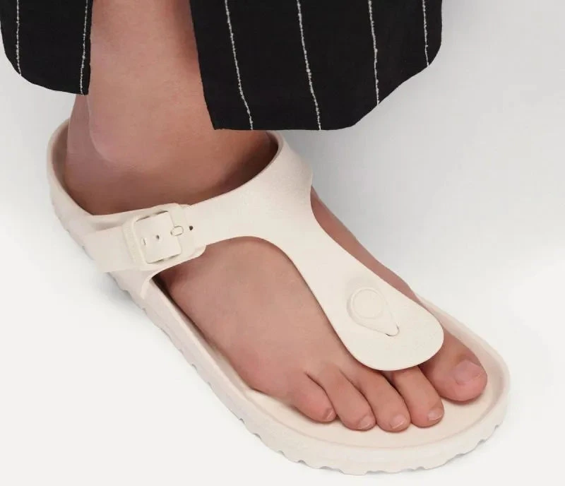 Moterų šlepetės per pirštą Birkenstock GIZEH EVA 1031278 EGGSHELL (standartinis plotis)