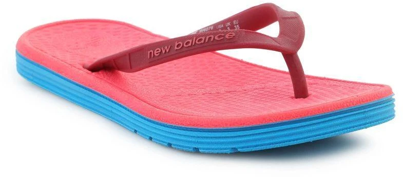 Moterų šlepetės per pirštą NEW BALANCE PRO THONG, mėlynos/bordo/rožinės spalvos, NBW6076BMP