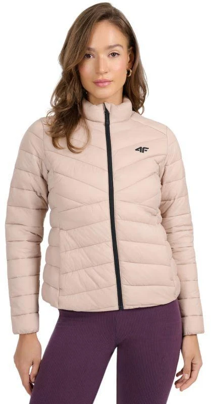 Moterų striukė 4F F0855 smėlio spalvos 4FWSS26TDJAF0855 83S