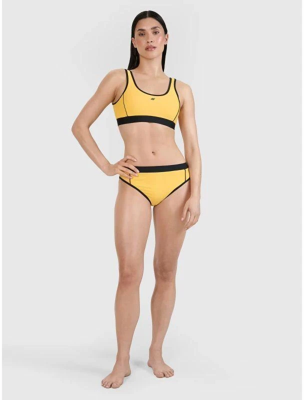Moterų vidutinio liemens bikini kelnaitės 4F 4FWSS25UBKBF078-71S