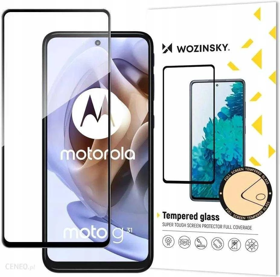 Wozinsky Full Glue Moto G51 Full Screen Apsauginis stiklas with Juodas Frame