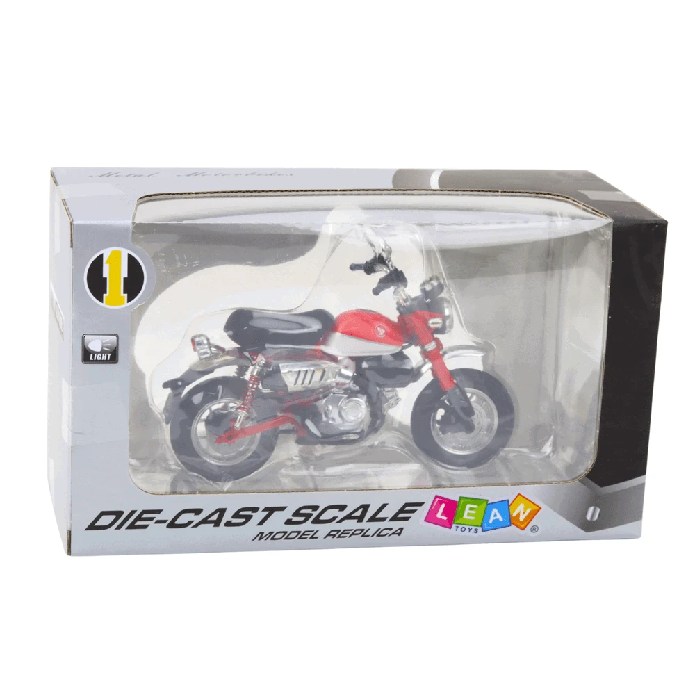 Lean Toys RETRO MOTORCYCLE CLASSIC METAL Raudonas 1:12