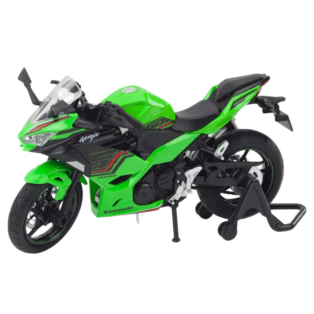 Lean Toys Žalias sportinis motociklas 1:12 su šviesomis ir garsais