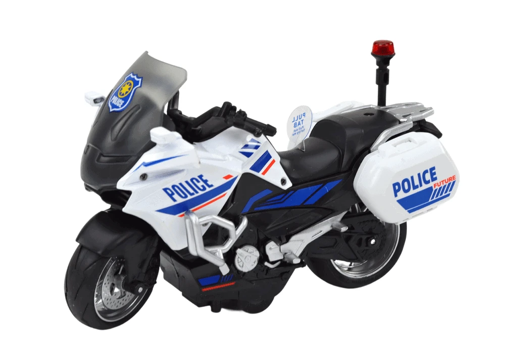 Lean Toys Policijos ir Sportinis Frikcinis Motociklas, 1:10