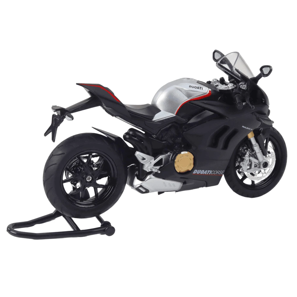 Lean Toys SPORTINIS MOTOCIKLAS IŠ METALO – Juodas V4 1:12