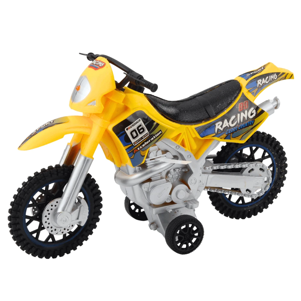 Lean Toys Žaislinis krosinis motociklas su šviesų ir garso efektais