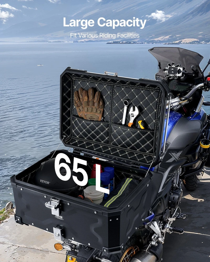 VEVOR 65 l motociklų bagažo dėžė