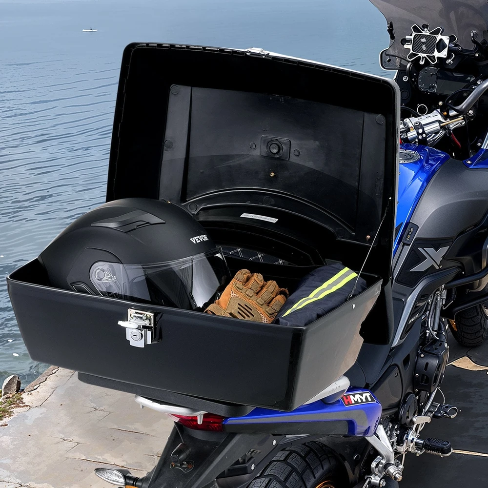 VEVOR 48 L motociklo viršutinė dėžė su atspindžiu