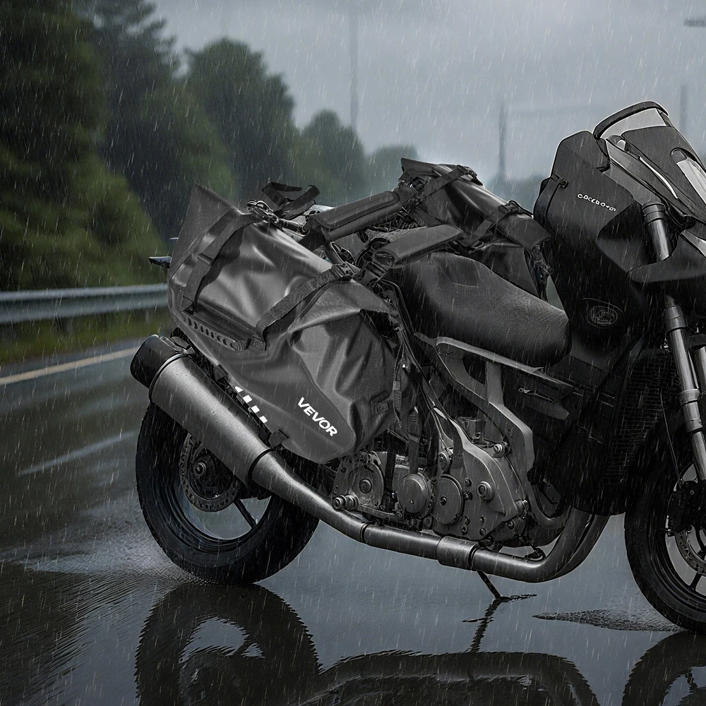 VEVOR Motociklo šoniniai krepšiai, 28 l talpa