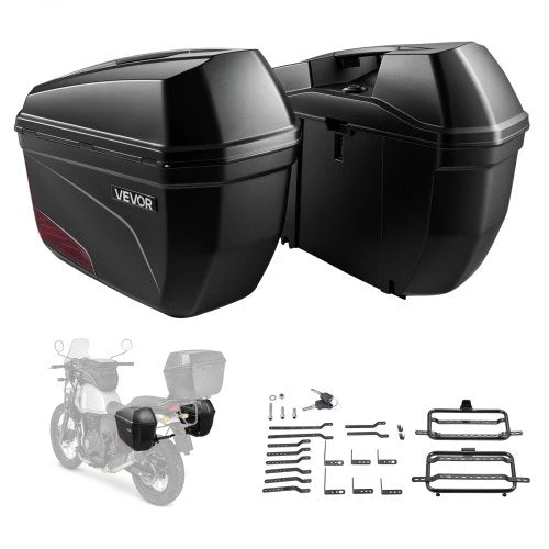 Motociklo šoninių dėžių komplektas VEVOR V-36, 46 l