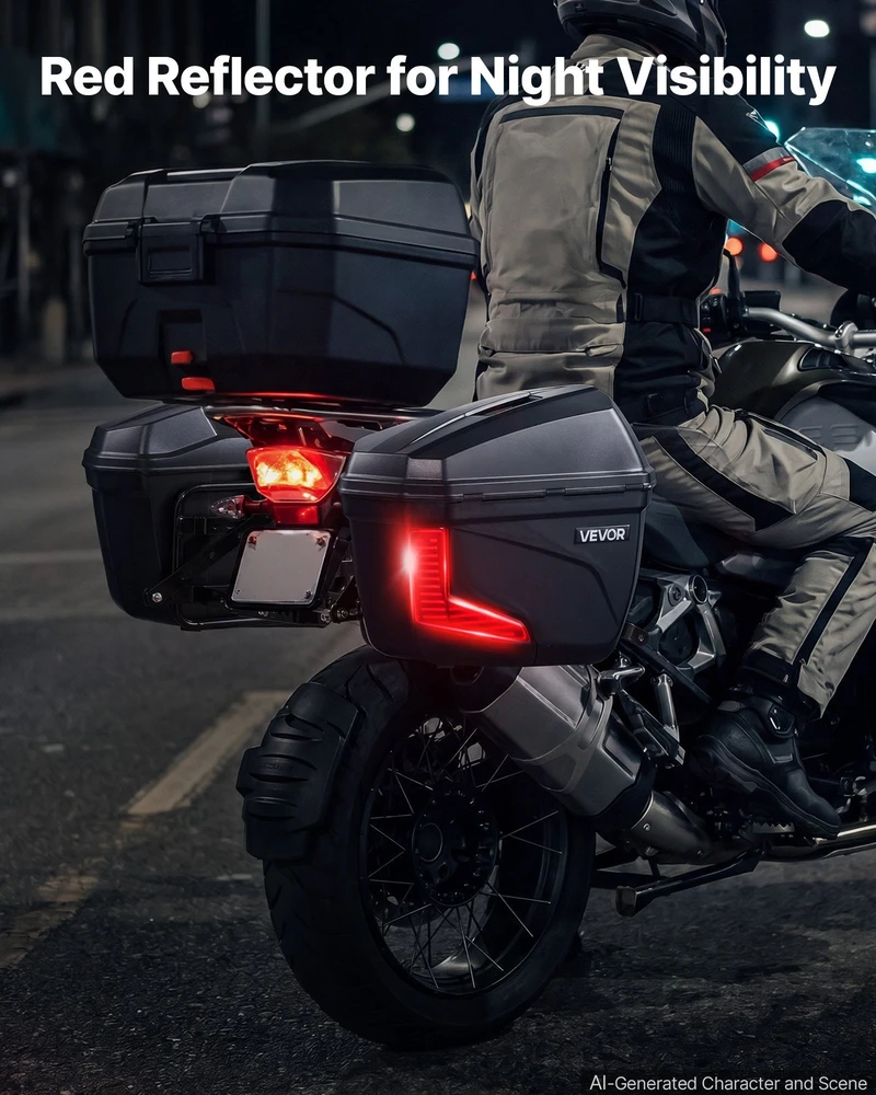 Motociklo šoninių dėžių komplektas VEVOR V-36, 46 l