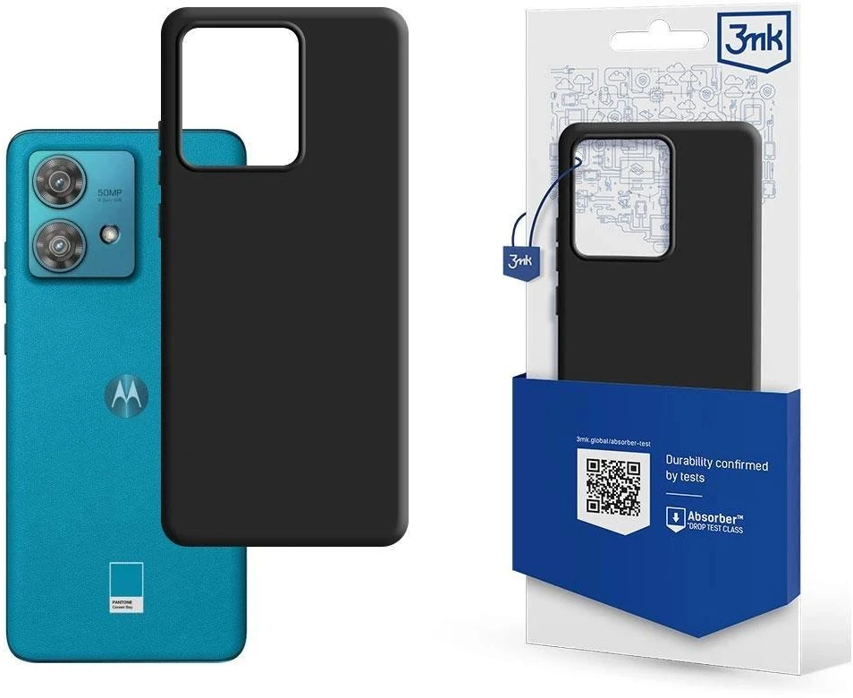 3MK Matt Dėklas Motorola Edge 40 Neo juodos spalvos