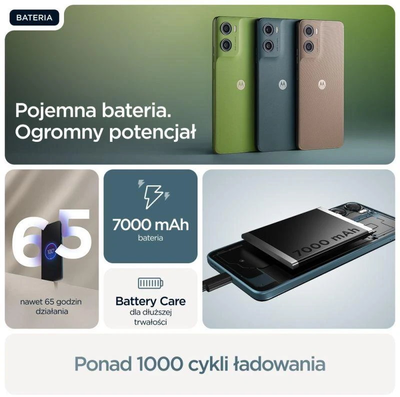 Motorola Moto G06 Power 4/64GB, spalva: Tapestry