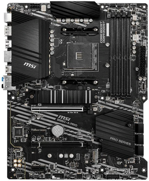 Pagrindinė plokštė MSI B550-A PRO, AM4, DDR4