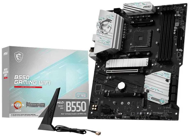 MSI B550 GAMING WIFI pagrindinė plokštė AMD B550 Socket AM4 ATX