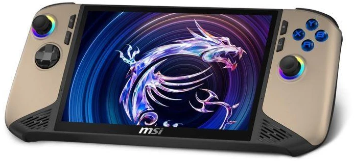MSI Claw 8 AI+ A2VM-037PL portable game console 20.3 cm (8") 1 TB Jutiklinis ekranas Wi-Fi rusvai gelsvas