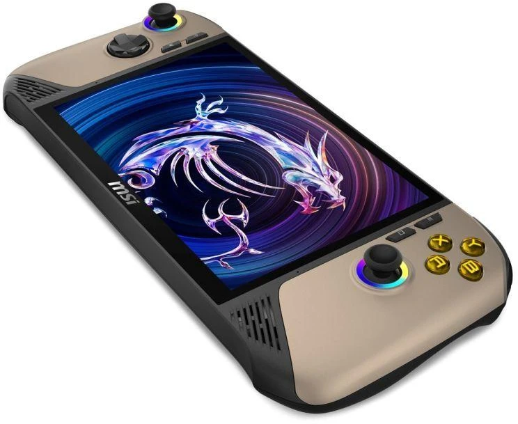 MSI Claw 8 AI+ A2VM-037PL portable game console 20.3 cm (8") 1 TB Jutiklinis ekranas Wi-Fi rusvai gelsvas