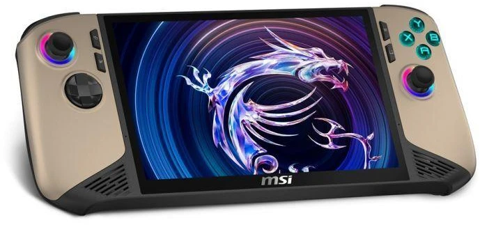 MSI Claw 8 AI+ A2VM-037PL portable game console 20.3 cm (8") 1 TB Jutiklinis ekranas Wi-Fi rusvai gelsvas
