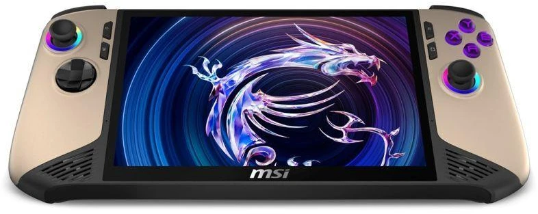 MSI Claw 8 AI+ A2VM-037PL portable game console 20.3 cm (8") 1 TB Jutiklinis ekranas Wi-Fi rusvai gelsvas