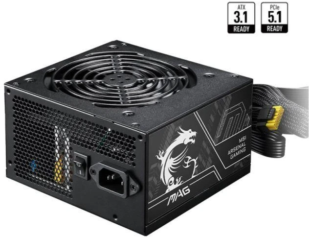 MSI MAG A650BN PCIE5 II 650W BRONZINIS maitinimo šaltinis