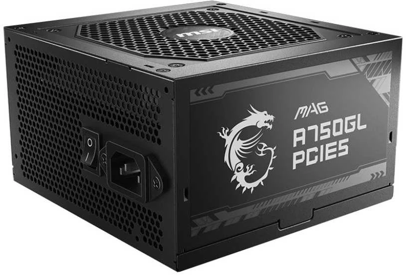 Maitinimo šaltinis MSI MAG A750GL PCIE5, 750 W, 80 Plus Gold