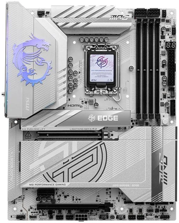 MSI MPG Z890 EDGE TI WIFI pagrindinė plokštė, Intel Z890, LGA 1851 (Socket V1), ATX