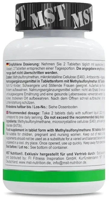 MST MSM 1000 mg 90 Tab.