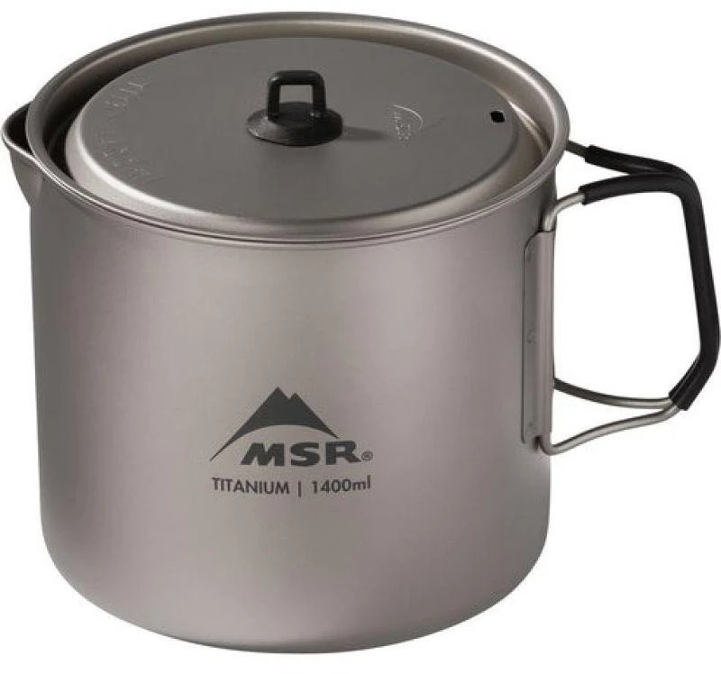 JAV MSR Titan Virdulys 1400 mL titaninis puodas