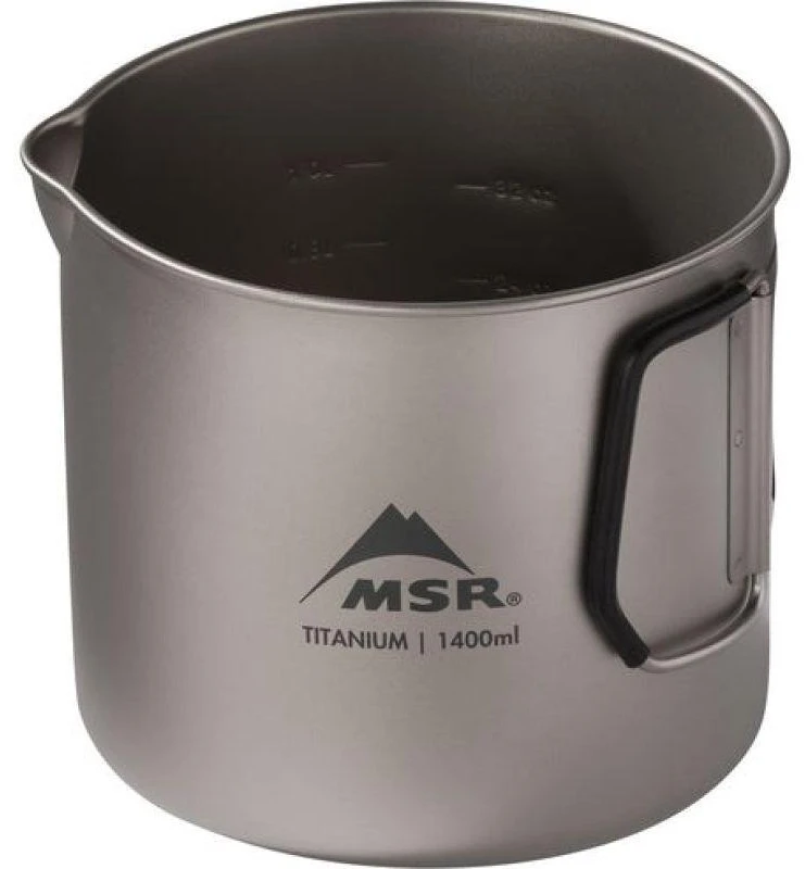 JAV MSR Titan Virdulys 1400 mL titaninis puodas