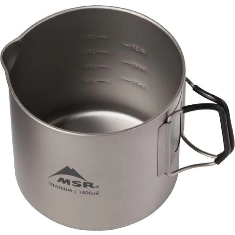 JAV MSR Titan Virdulys 1400 mL titaninis puodas