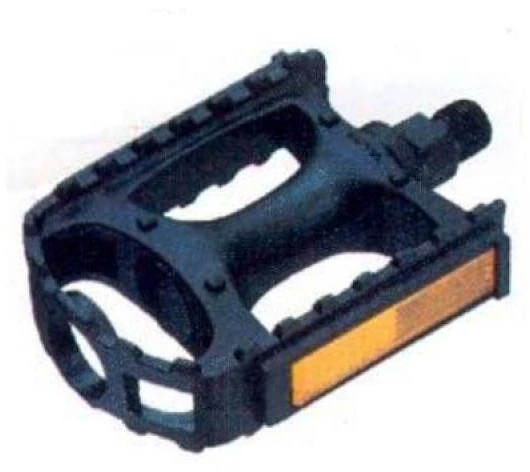 MTB PVC pedalai juodi