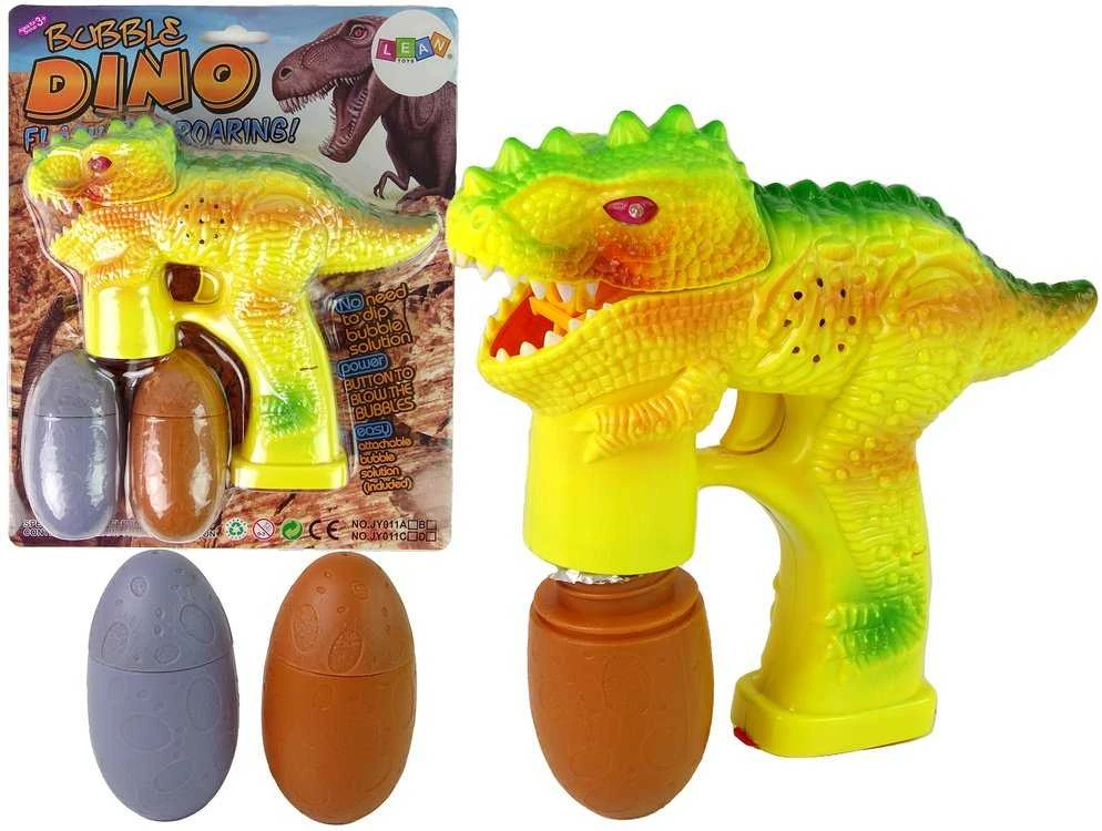 Muilo burbulai dinozauro kiaušinio formos geltoni