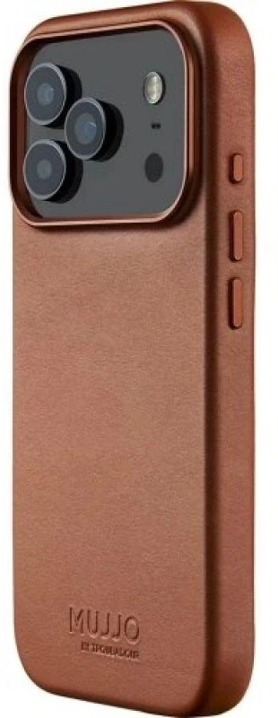 Mujjo Full Odinis dėklas MagSafe Case for iPhone 17 Pro Brown