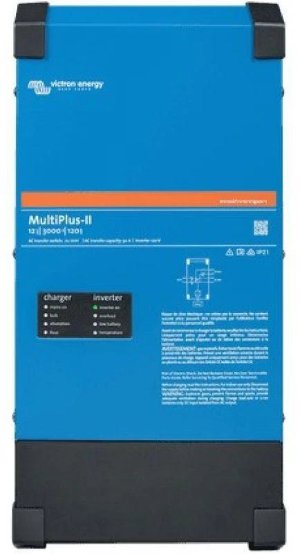 VIG Victron Energy MultiPlus-II maitinimo adapteris / inverteris Vidaus 5000 W Juoda, Mėlyna
