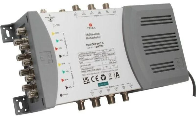 Multisjungiklis TMS-9/12S, 9 įėjimai / 12 išėjimų, Triax