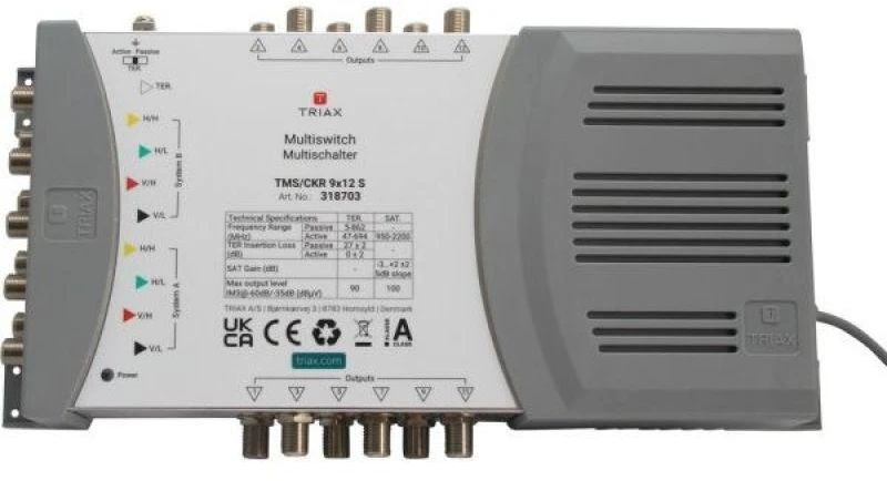 Multisjungiklis TMS-9/12S, 9 įėjimai / 12 išėjimų, Triax