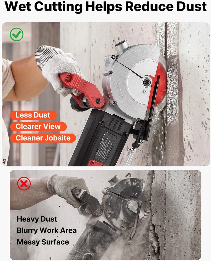 Mūro rėžtuvas VEVOR KC160, 5000 W