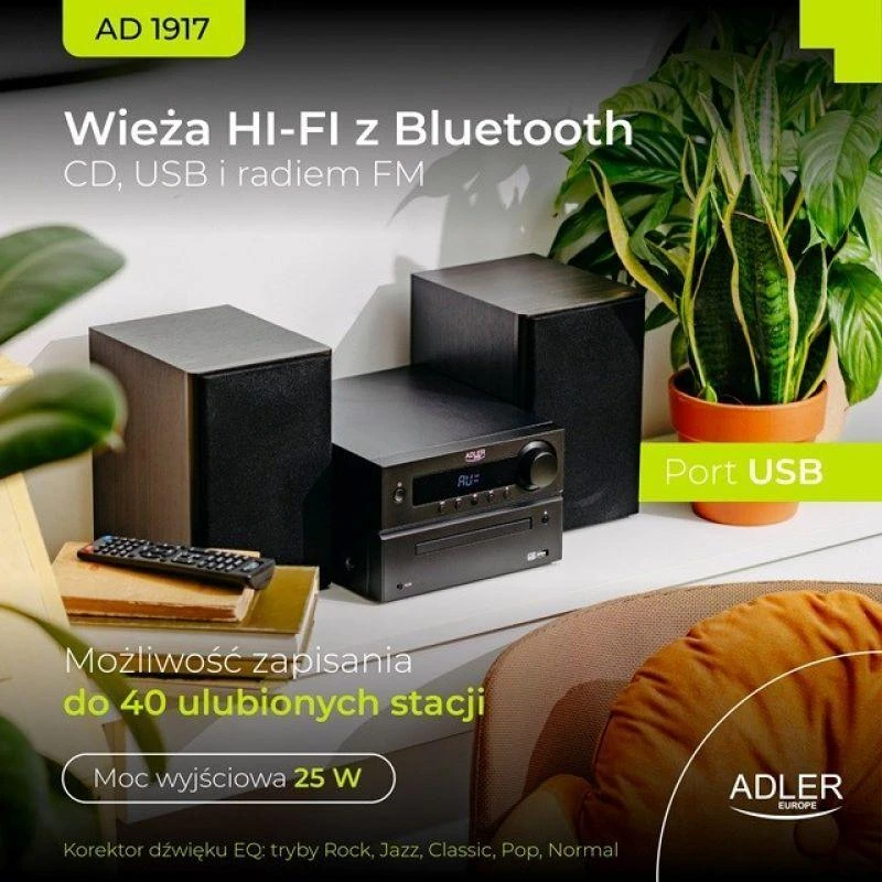 Camry Muzikinis centras Adler CR-1917