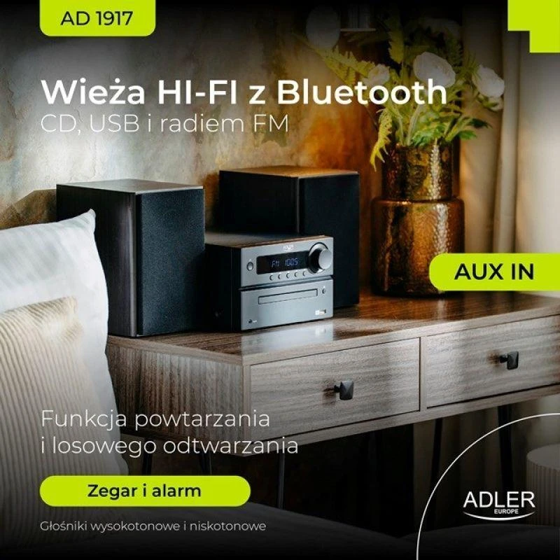 Camry Muzikinis centras Adler CR-1917