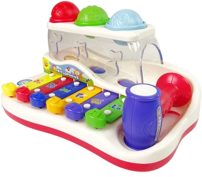 Lean Toys Ksilofonas su plaktuku vaikams nuo 18 mėn.
