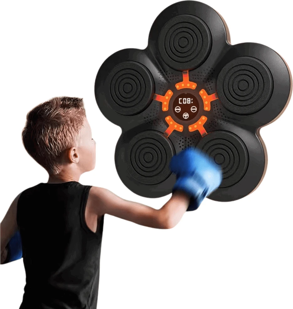 Lean Toys LED Muzikinis Bokso Treniruoklis