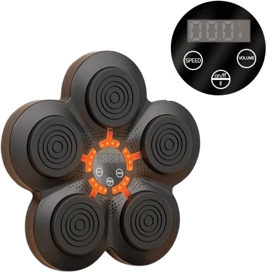 Lean Toys LED Muzikinis Bokso Treniruoklis