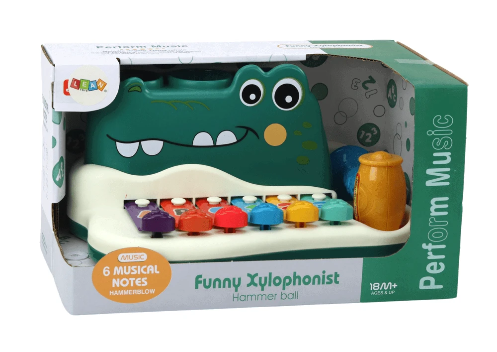 Cimbolai Krokodilas su priedais Lean Toys, 5 d.