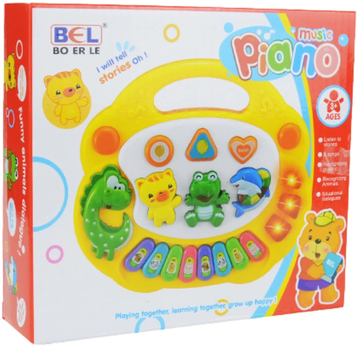 Lean Toys Interaktyvus edukacinis žaidimas fortepijono muzika vaikams