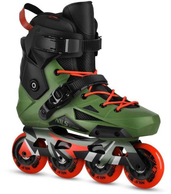 Nils Extreme NA1601 Žalias SLALOM INLINE SKATES SLAYD