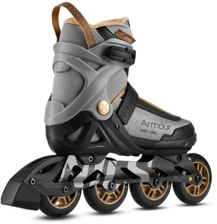 Riedučiai NA22151 Armour, juodi, 38 dydis, Nils Extreme