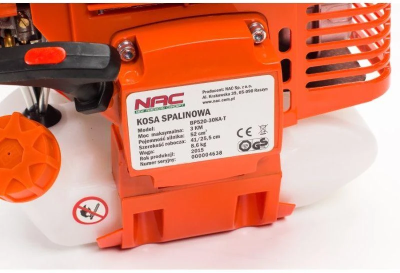 Krūmapjovė Nac BP520-30KA-T; 2,2 kW; benzininė