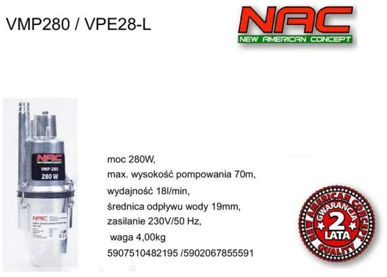 NAC DEMBRANO SIURBLIS 280W VPE28-L